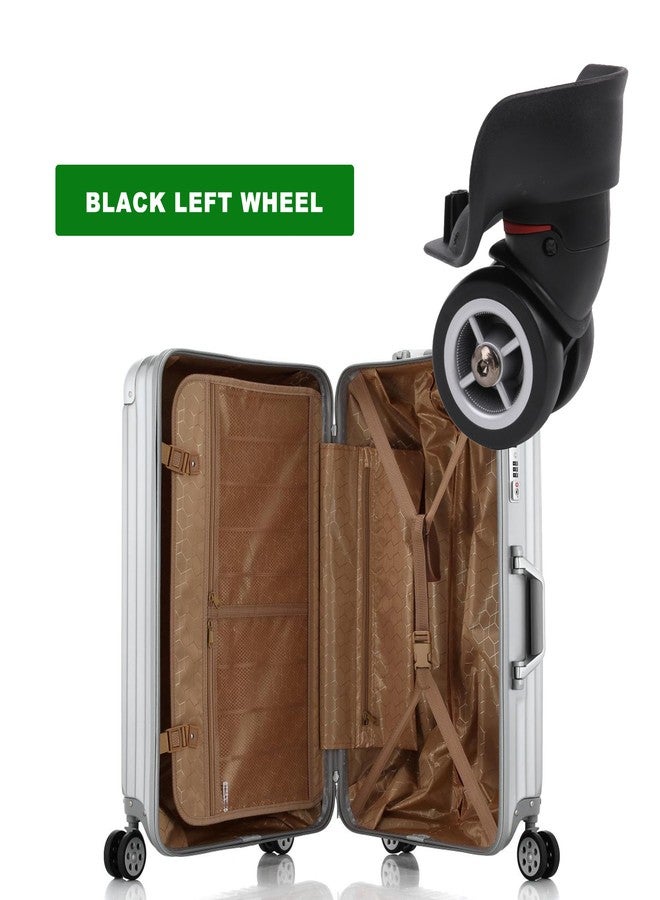 logyues Universal Swivel Wheel Left（Small） Suitcase Wheel (1L) 115W Series W042 Wheel Replacement Black - Image 4